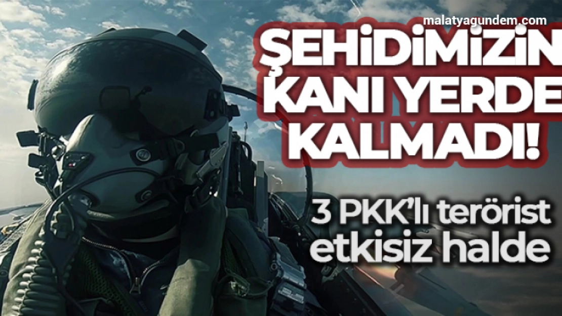 Şehidimizin kanı yerde kalmadı! 3 PKK'lı terörist etkisiz halde