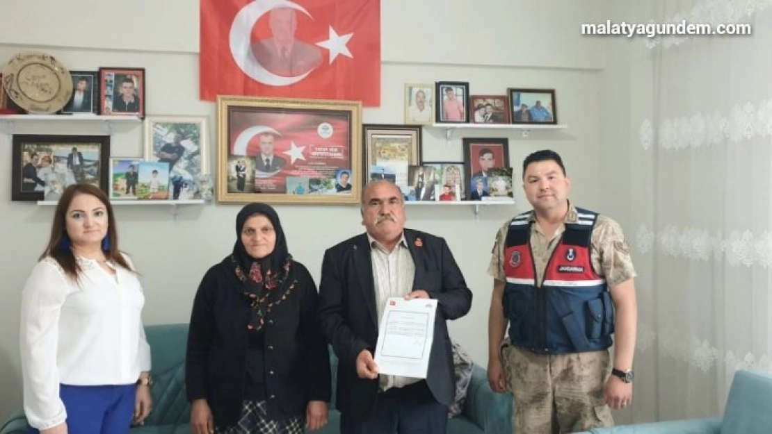 Şehit ailesinden Jandarmaya teşekkür ziyareti