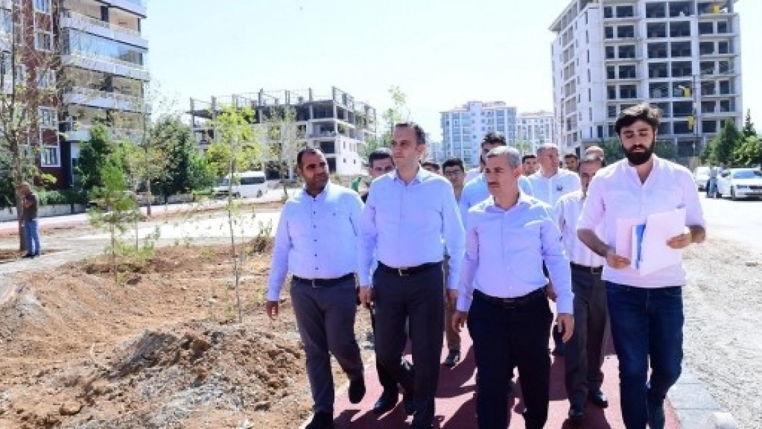 Şehit Engin Tilbaç Parkında İnceleme Yaptı