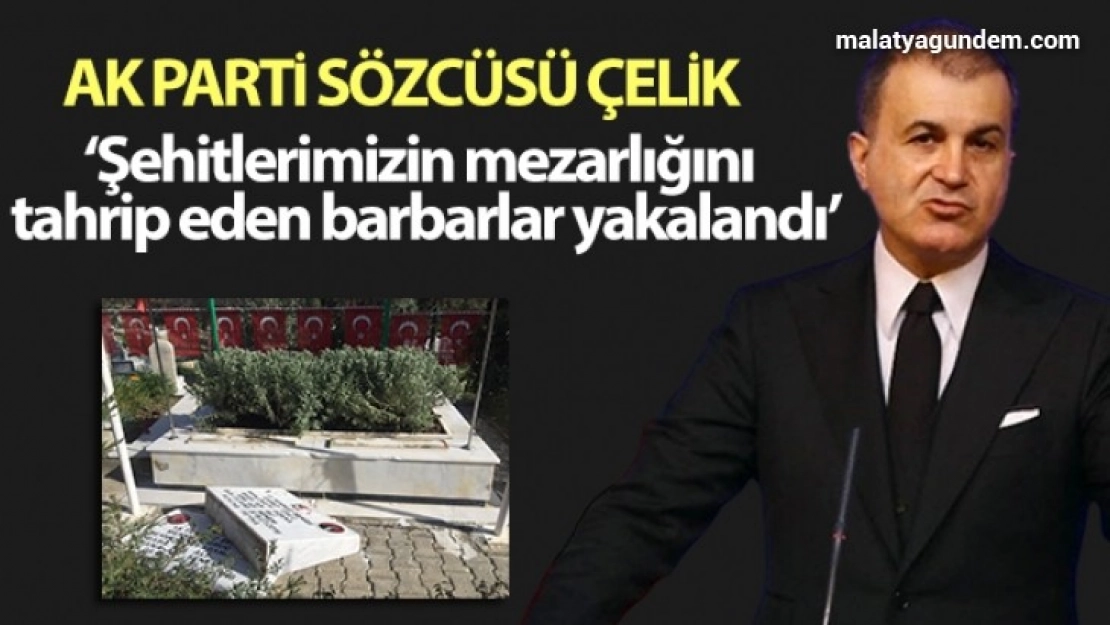 Şehitlerimizin kabirlerinin de bulunduğu mezarlığı tahrip eden barbarlar yakalandı