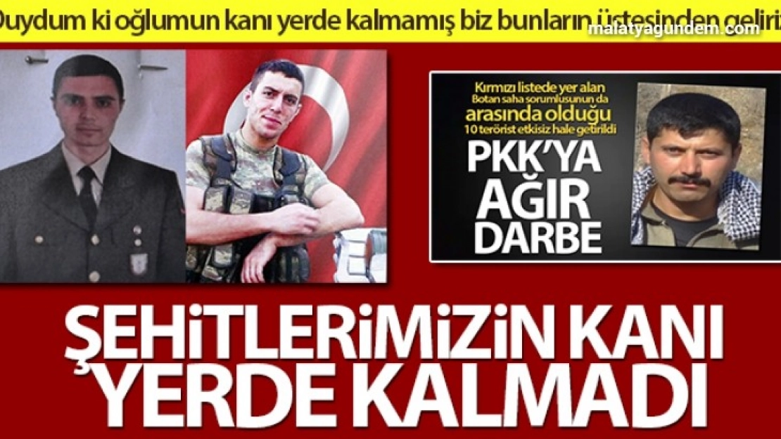 Şehitlerimizin kanı yerde kalmadı