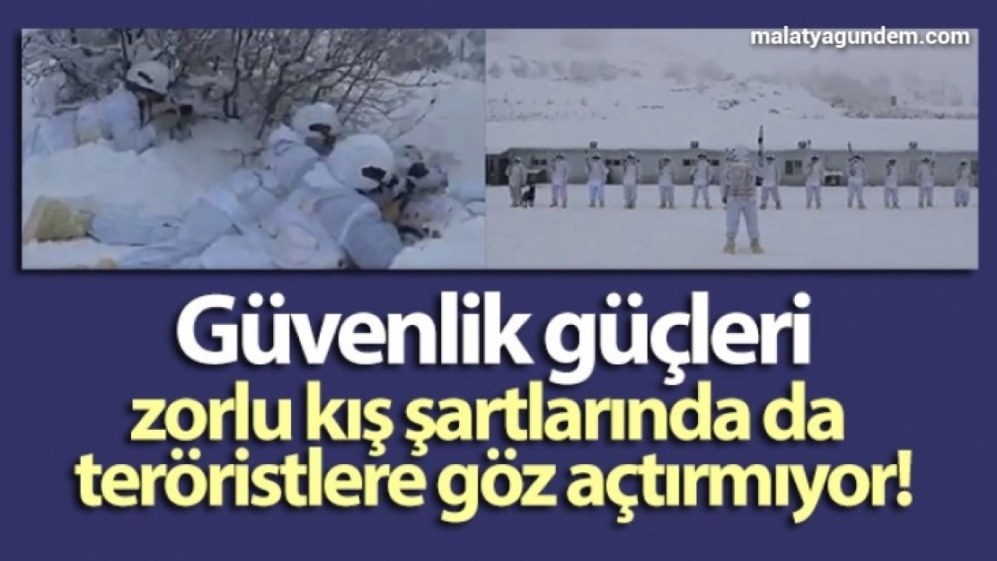 Şırnak'ta güvenlik güçleri, zorlu kış şartlarında da teröristlere göz açtırmıyor