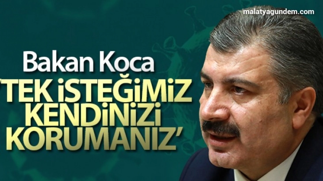 Sizden tek isteğimiz virüsten kendinizi korumanız