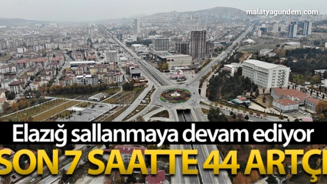 Son 7 saatte 44 artçı deprem meydana geldi