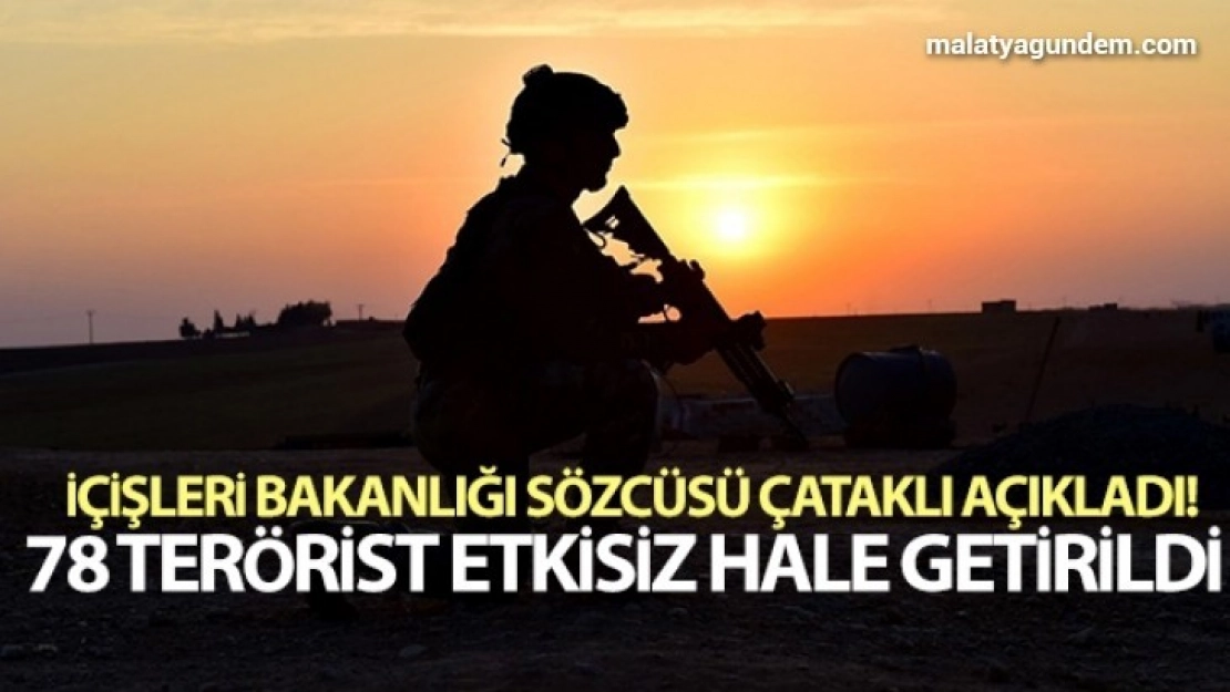Şubat ayında 78 terörist etkisiz hale getirildi
