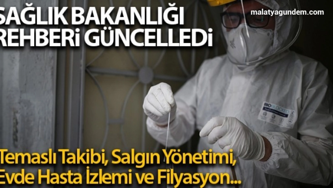 Temaslı Takibi, Salgın Yönetimi, Evde Hasta İzlemi ve Filyasyon Rehberi güncellendi