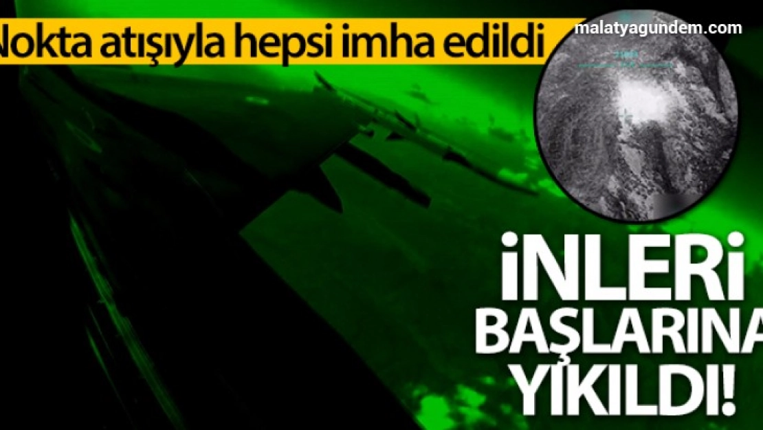 Teröristlere ait 40'a yakın hedef imha edildi