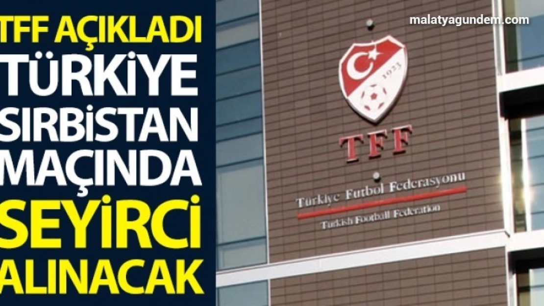 Türkiye-Sırbistan maçında localara yüzde 50 kapasitesi oranında seyirci alınacak
