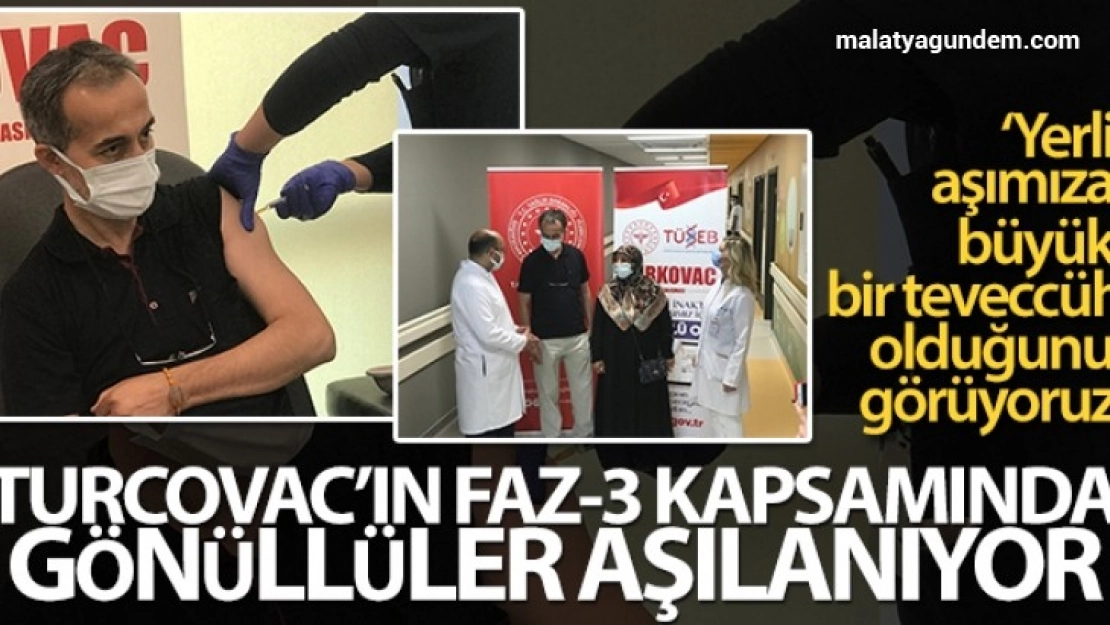 Turkovac'ın Faz-3 çalışmaları kapsamında İstanbul'da gönüllüler aşılanıyor
