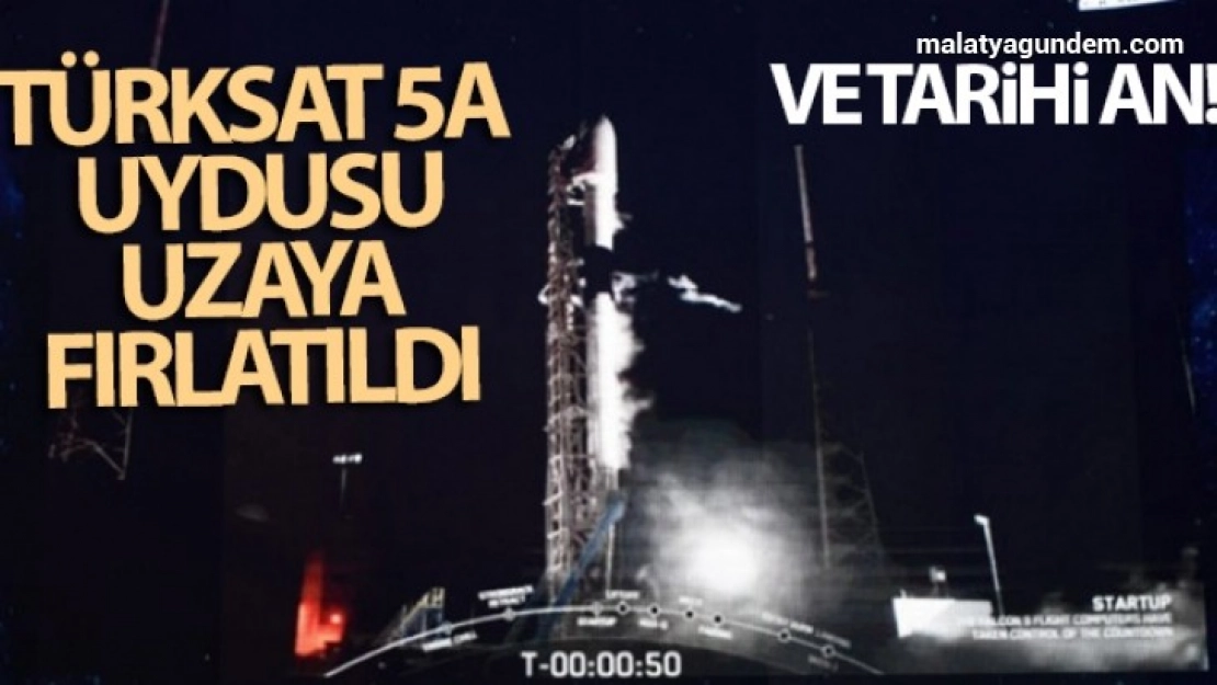 Türksat 5A uydusu uzaya fırlatıldı