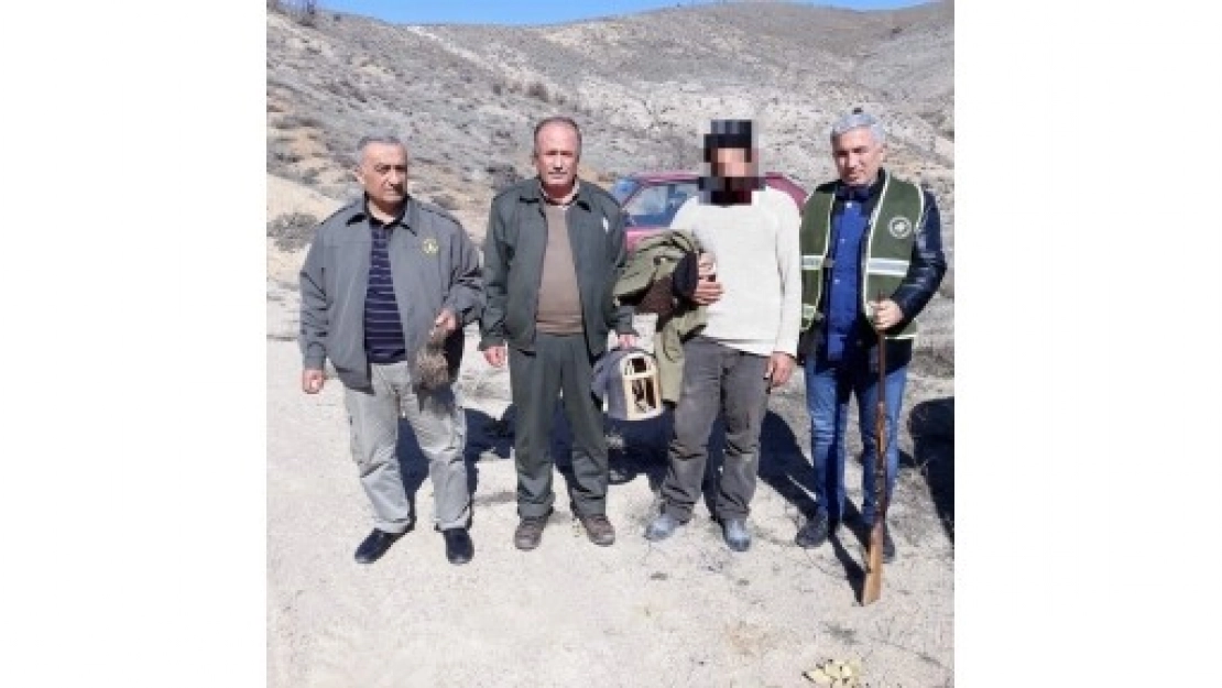 Kaçak Keklik Avlayan Şahıs Yakalandı