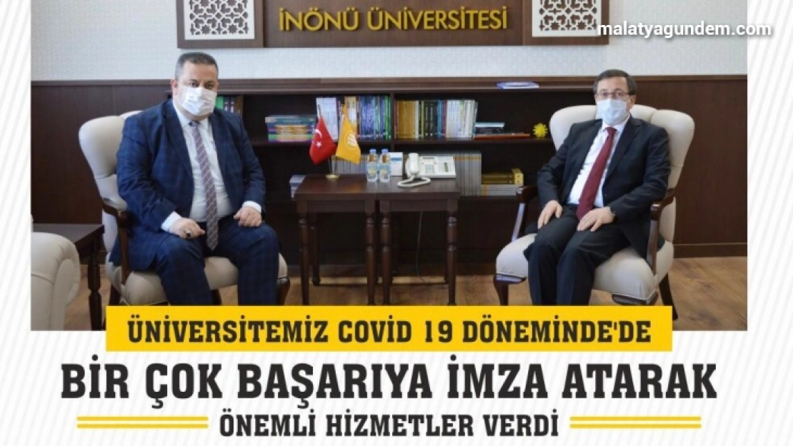 Üniversitemiz covid 19 döneminde'de bir çok başarıya imza atarak önemli hizmetler verdi