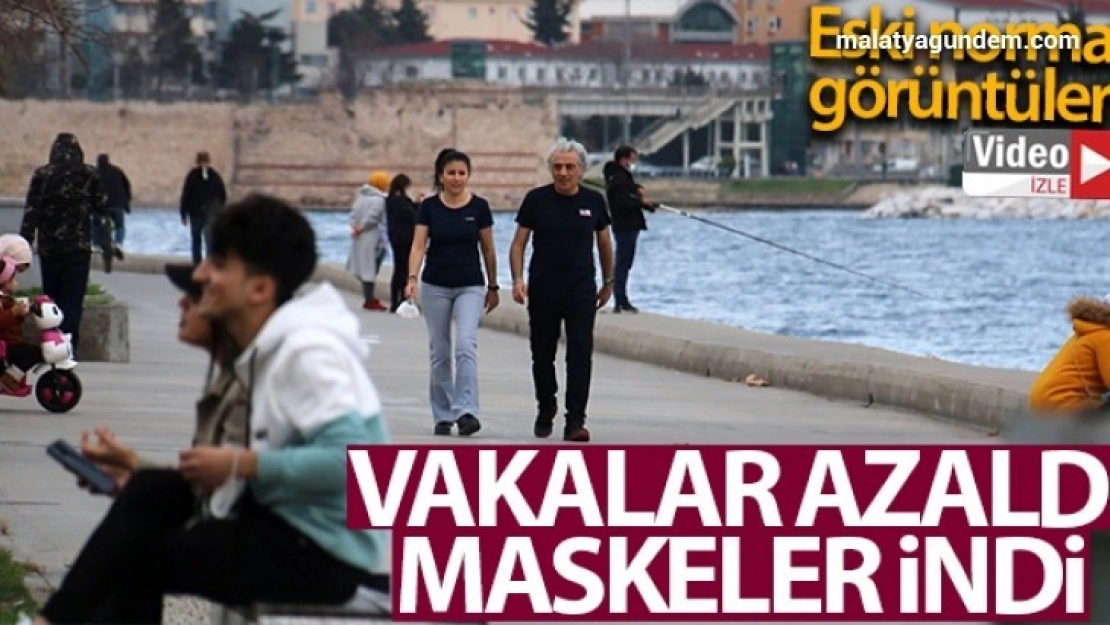 Vakalar azaldı, maskeler indi