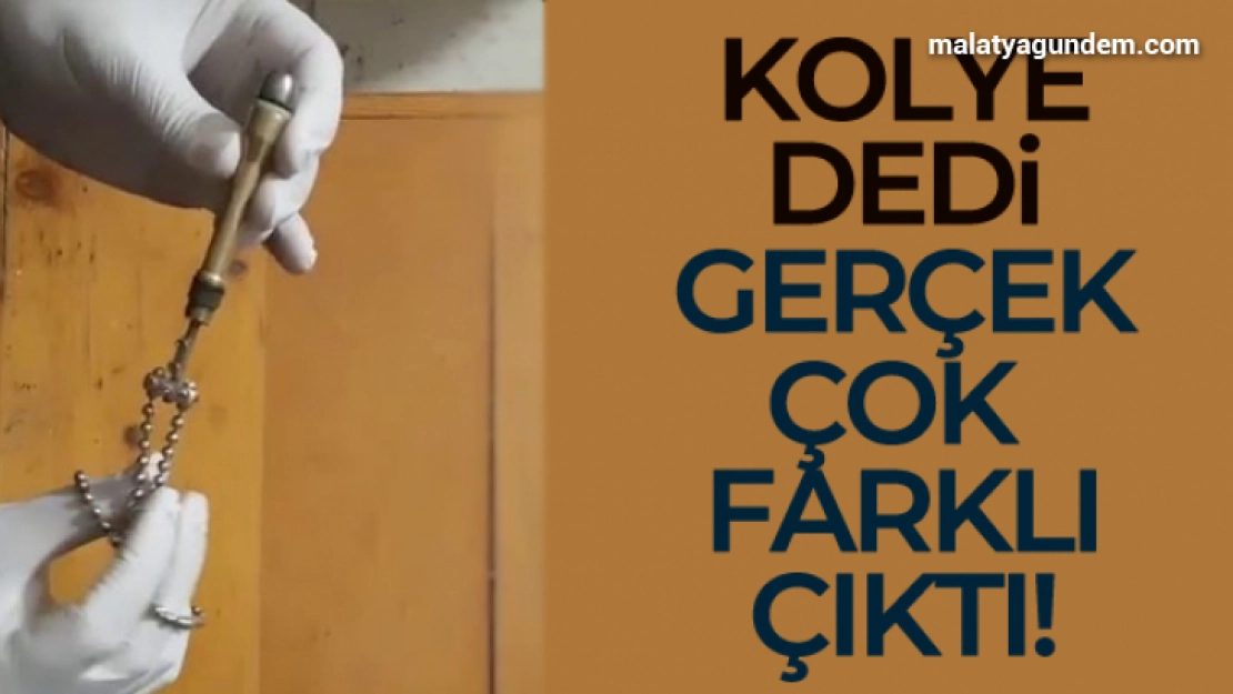 Yakalanınca lazer dediği kolye, suikast silahı çıktı