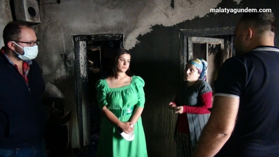 Yanan evi için Evsa'ya güzel haber hayırseverlerden geldi
