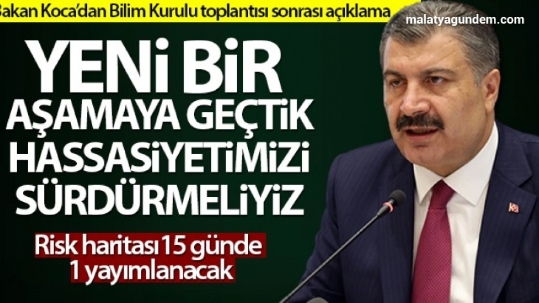 Yeni bir aşamaya geçtik, hassasiyetimizi sürdürmeliyiz