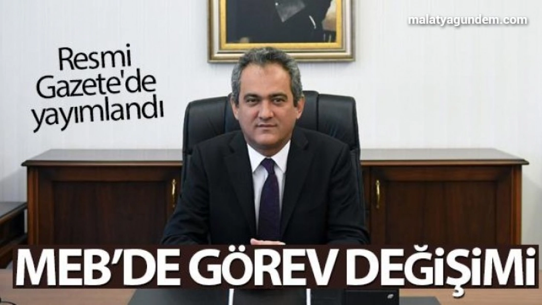 Yeni Milli Eğitim Bakanı Mahmut Özer oldu