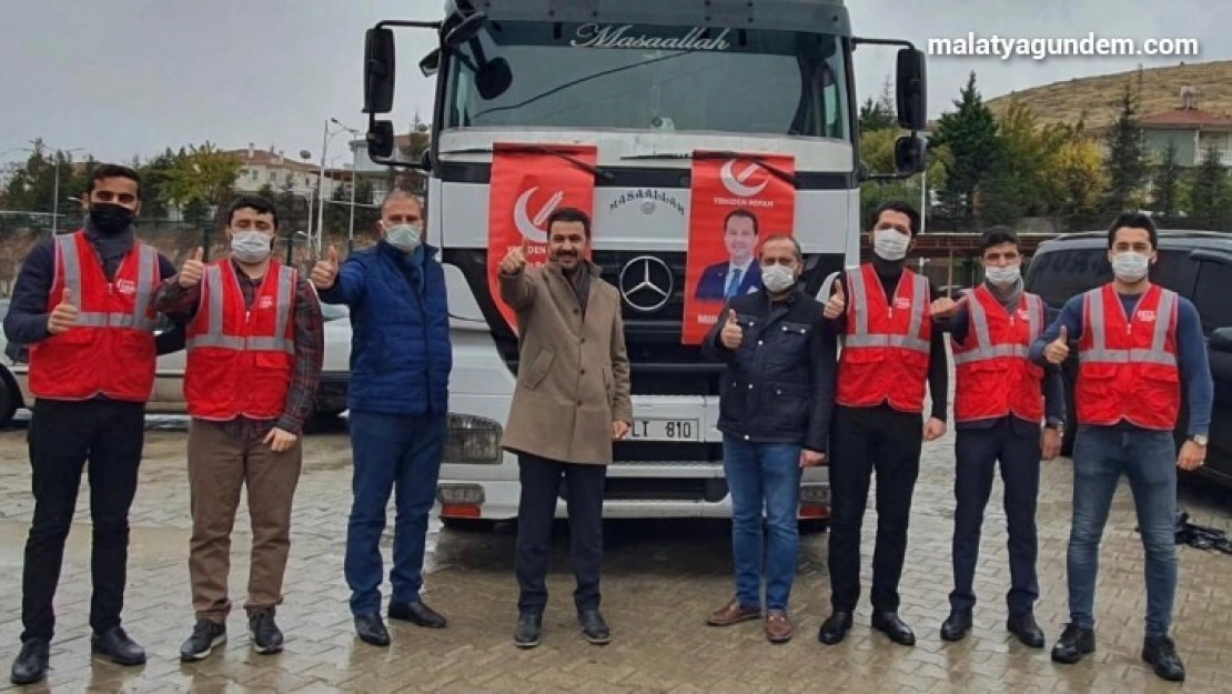 İdlib'e bir tır un gönderildi