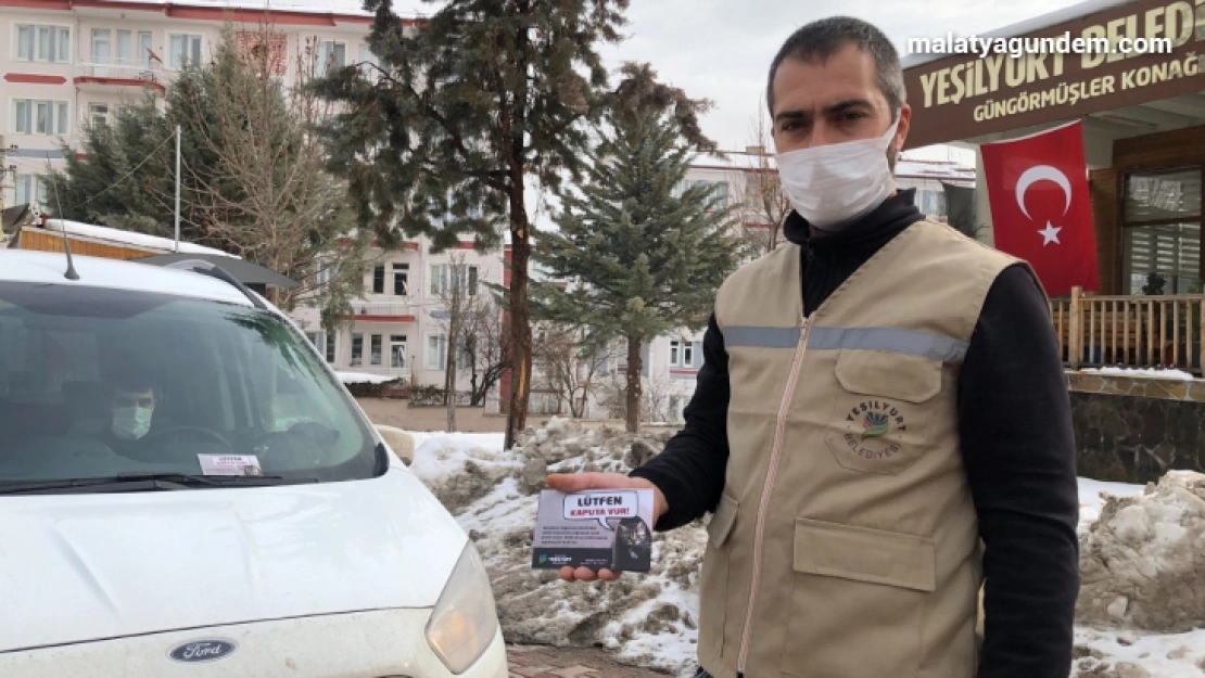 Yeşilyurt Belediyesi'nden 'lütfen kaputa vur' çağrısı