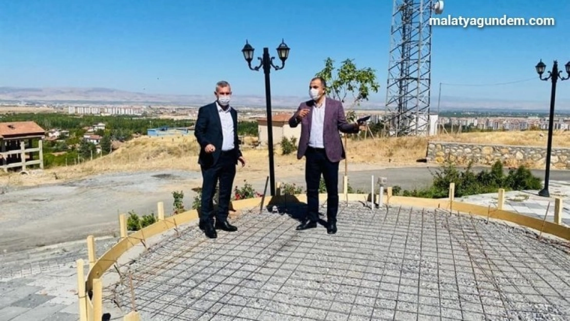 Yeşilyurt Gedik Tepesine oba çadırı kuruluyor