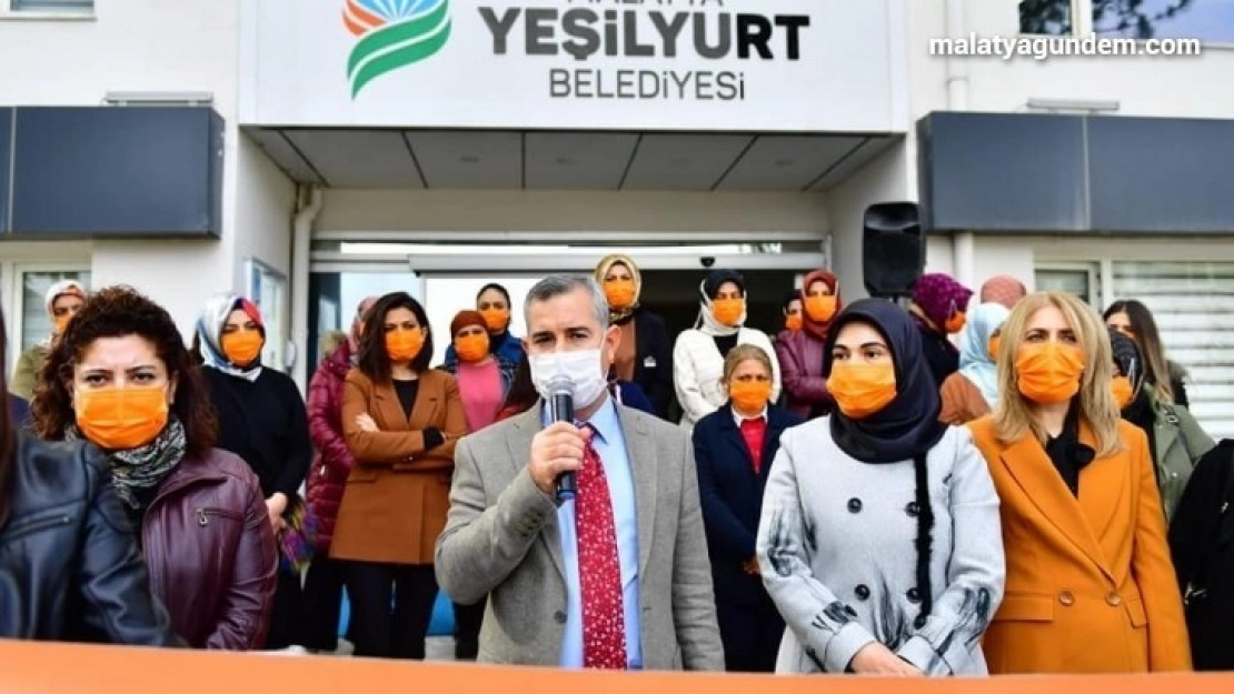 Yeşilyurt'ta kadına şiddete karşı uluslararası mücadele