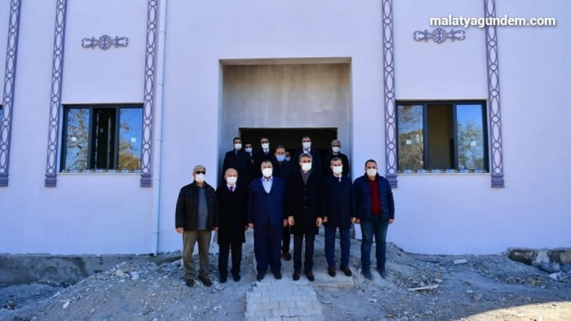 Yeşilyurt'taki Kur'an Kursu inşaat çalışmaları