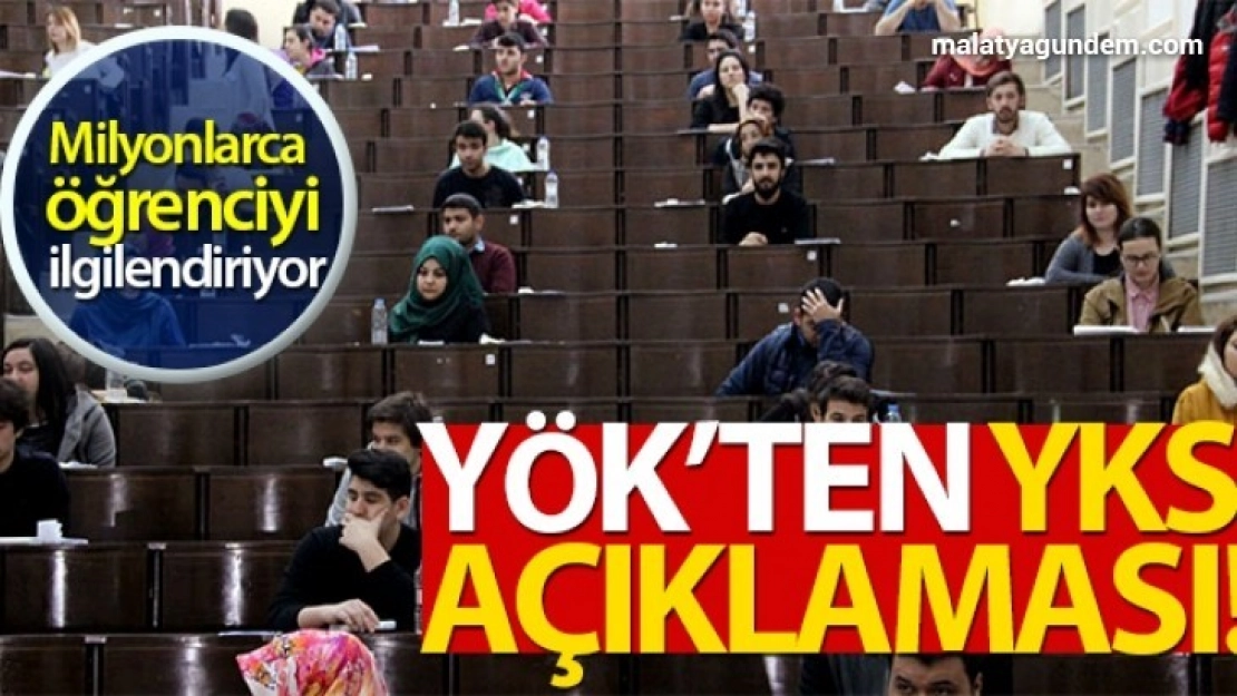 YÖK'ten YKS tarihi hakkında açıklama