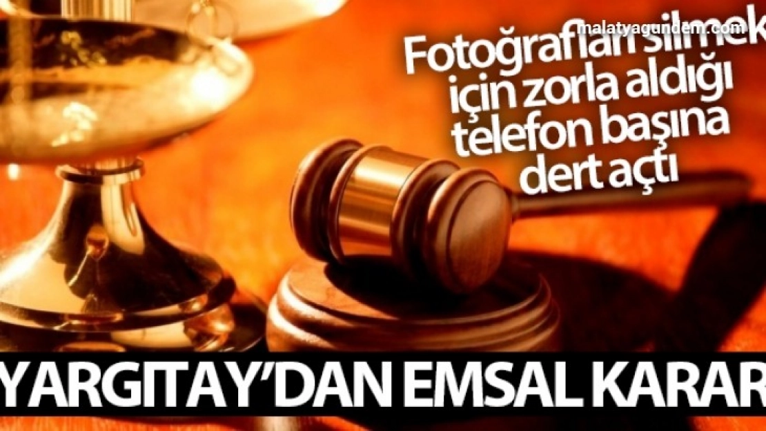 Zorla aldığı telefon başına dert açtı