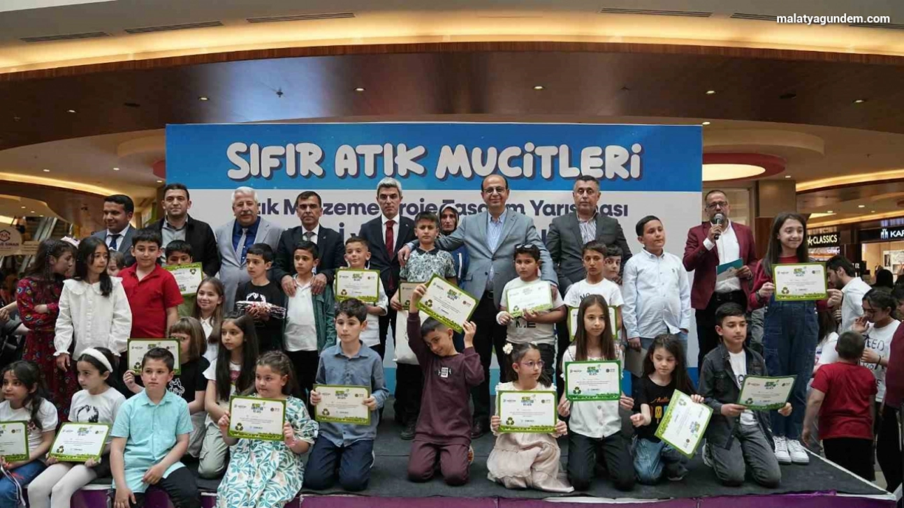 Yeşilyurt'ta çevre için yarıştılar, geleceğe umut oldular