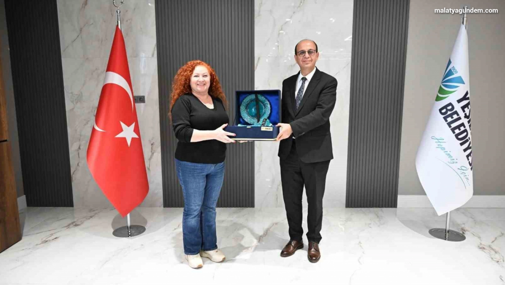 'Gençlik ve Ailem' konulu kısa film yarışması konukları, Başkan Geçit ile bir araya geldi