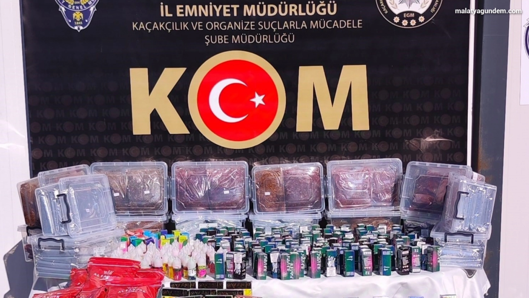 Malatya'da kaçakçılık operasyonu