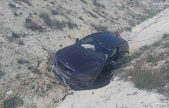 Darende'de araç yol kenarına devrildi: 1 yaralı