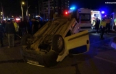 Malatya'da üç aracın karıştığı kazada 4 kişi yaralandı