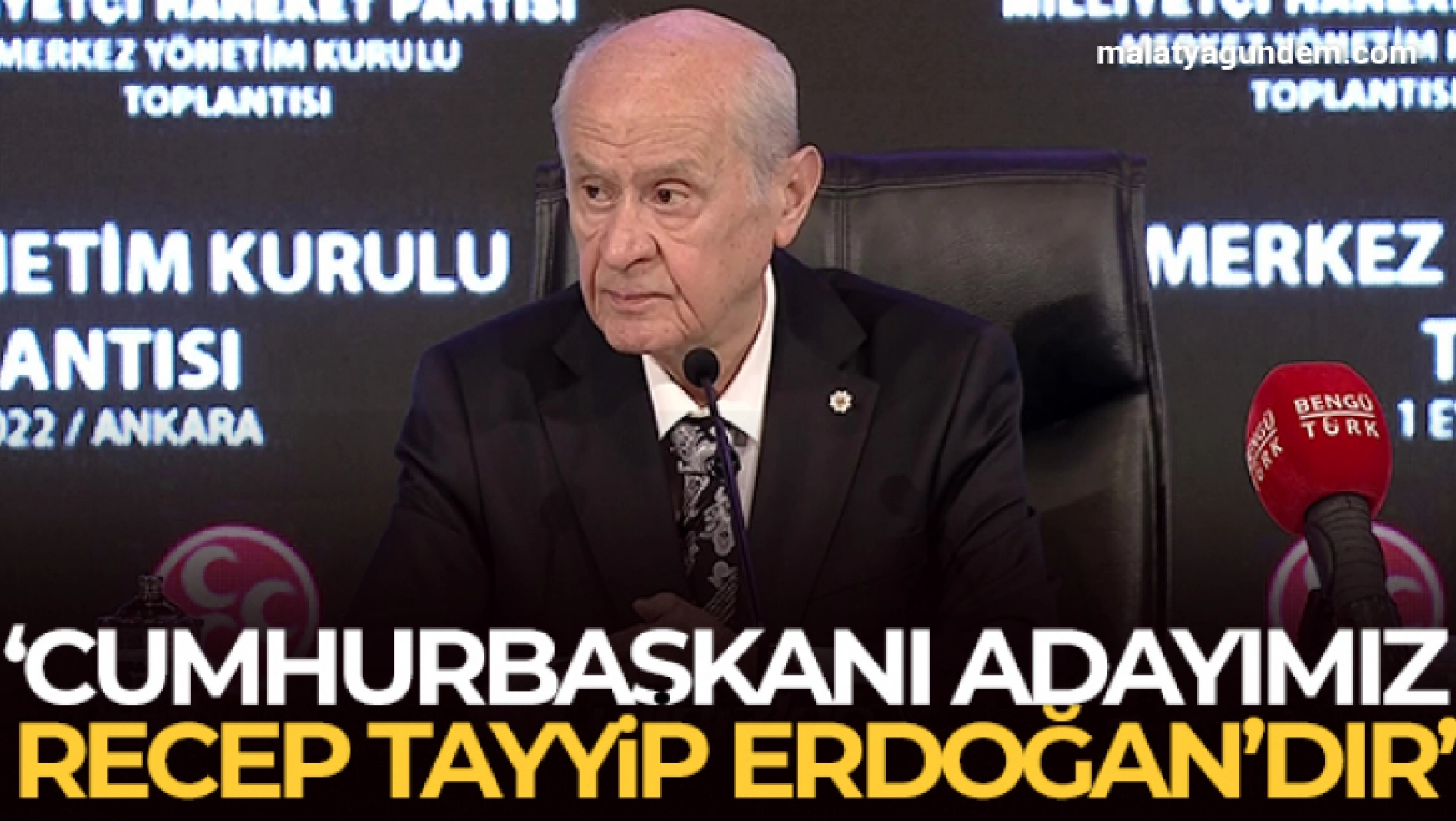 Bahçeli: 'Erdoğan'ın yeniden seçilmesi için insanüstü bir gayret sarf edilecektir'