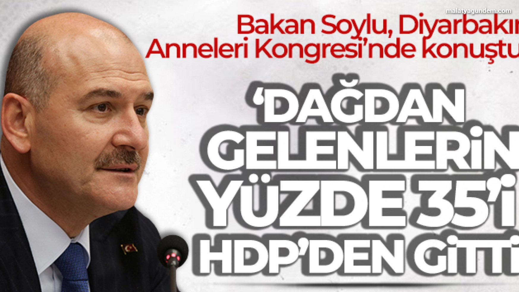 Bakan Soylu: 'Dağdan gelenlerin yüzde 35'i HDP'den gitti'