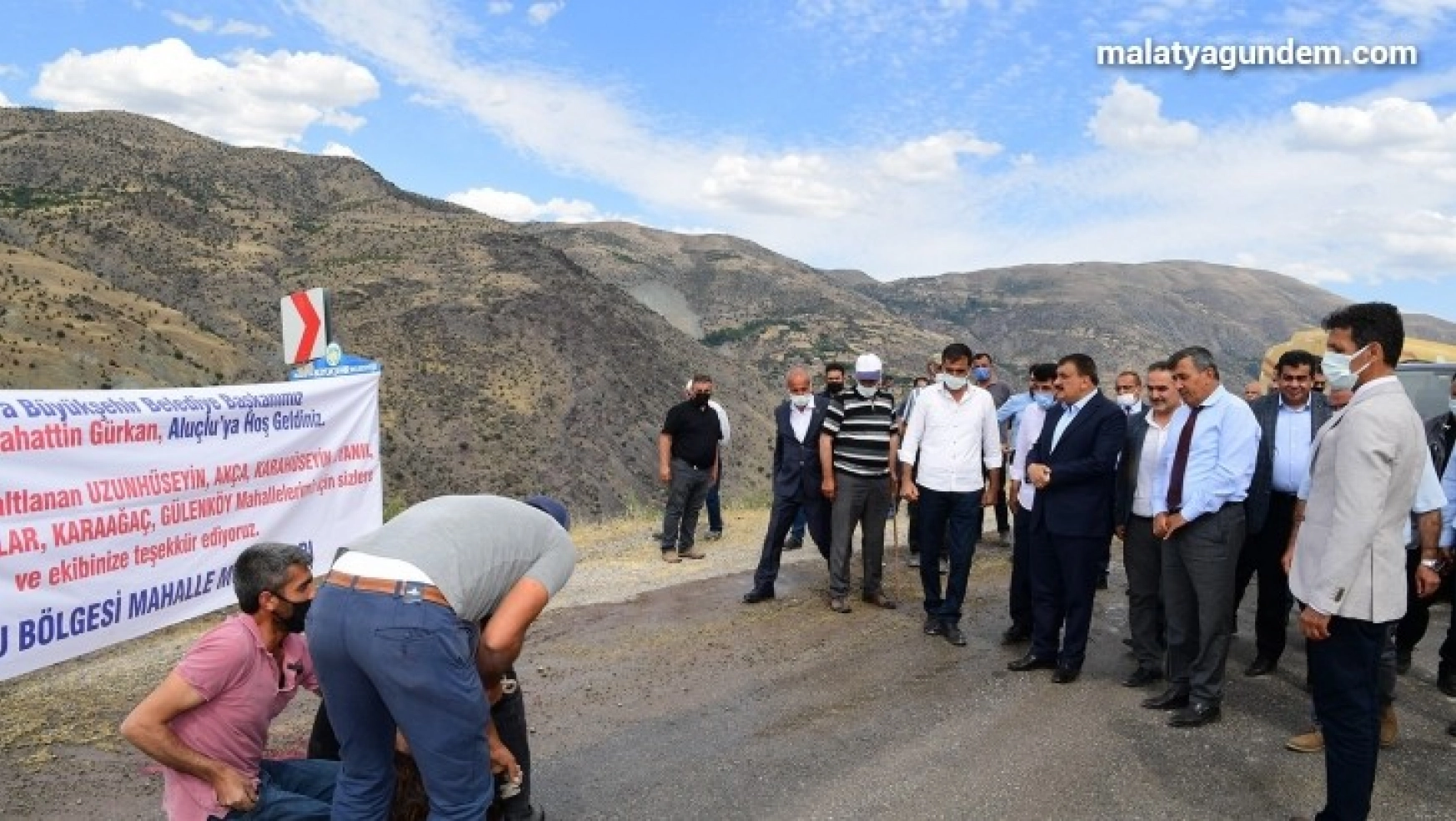 Başkan Gürkan, Kale ilçesindeki çalışmaları inceledi