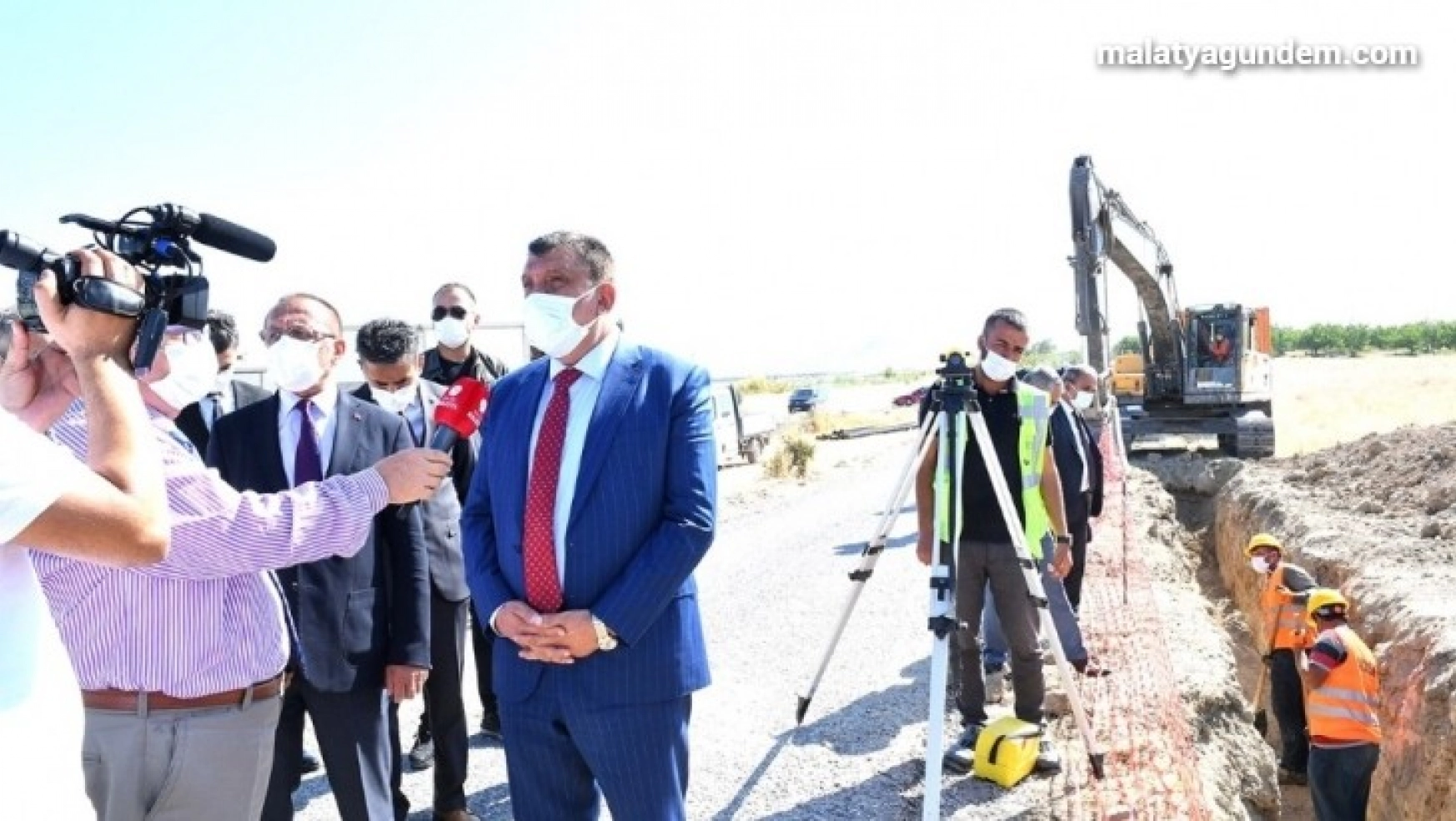 Başkan Gürkan, kanalizasyon çalışmalarını yerinde inceledi