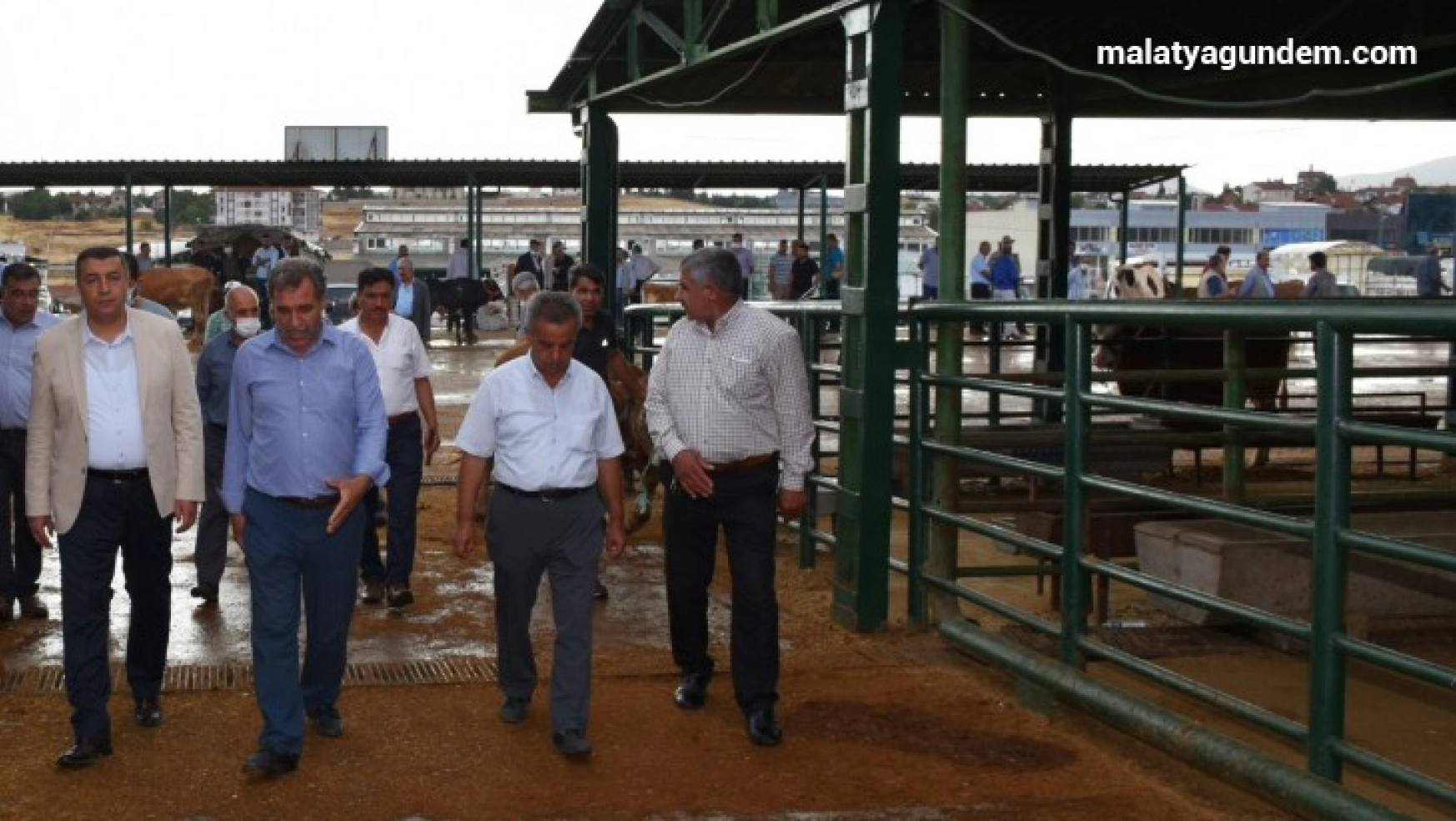 Başkan Özcan, hayvan pazarını ziyaret etti