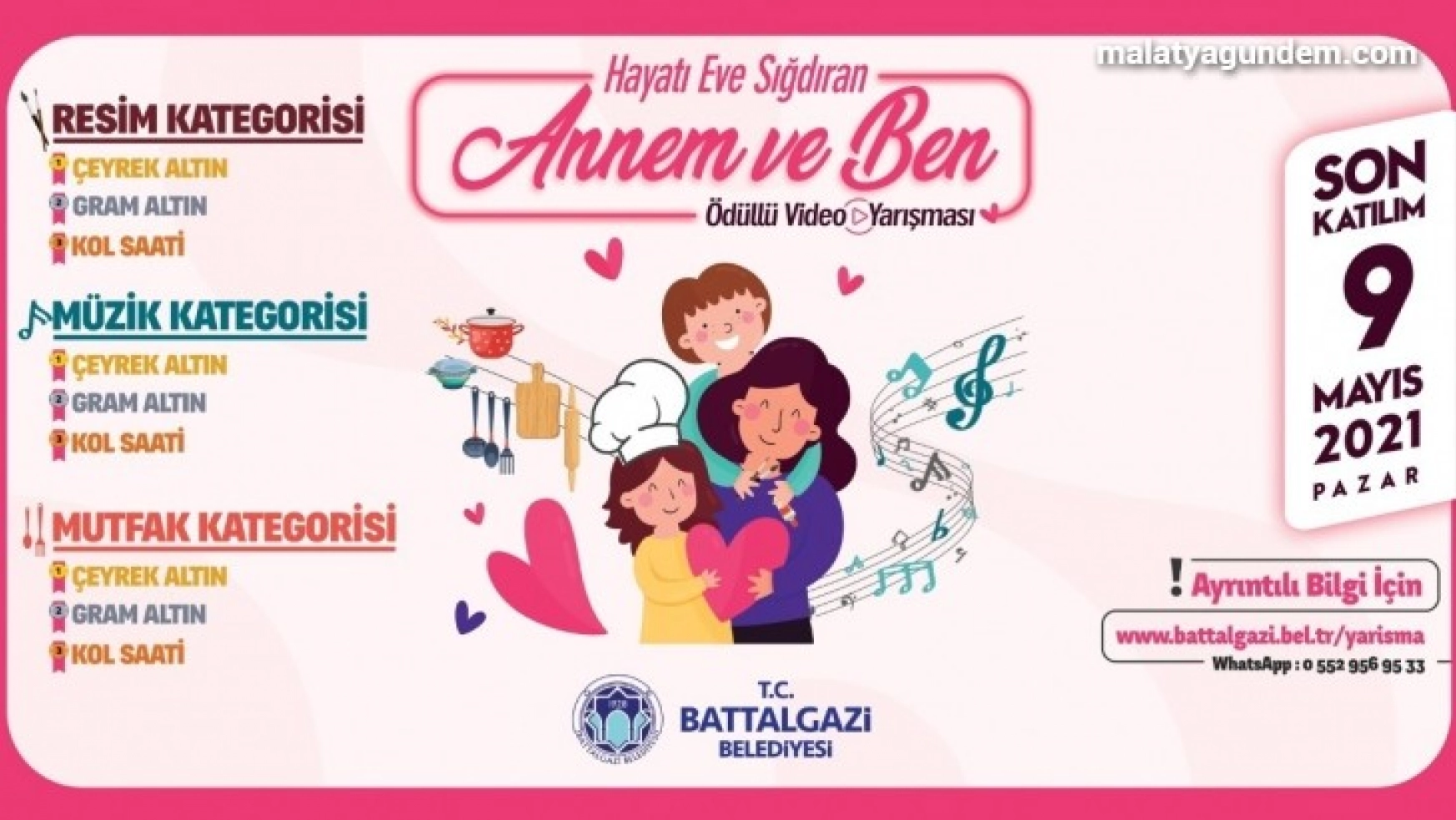 Battalgazi'de Anneler Günü'ne özel videolu yarışma