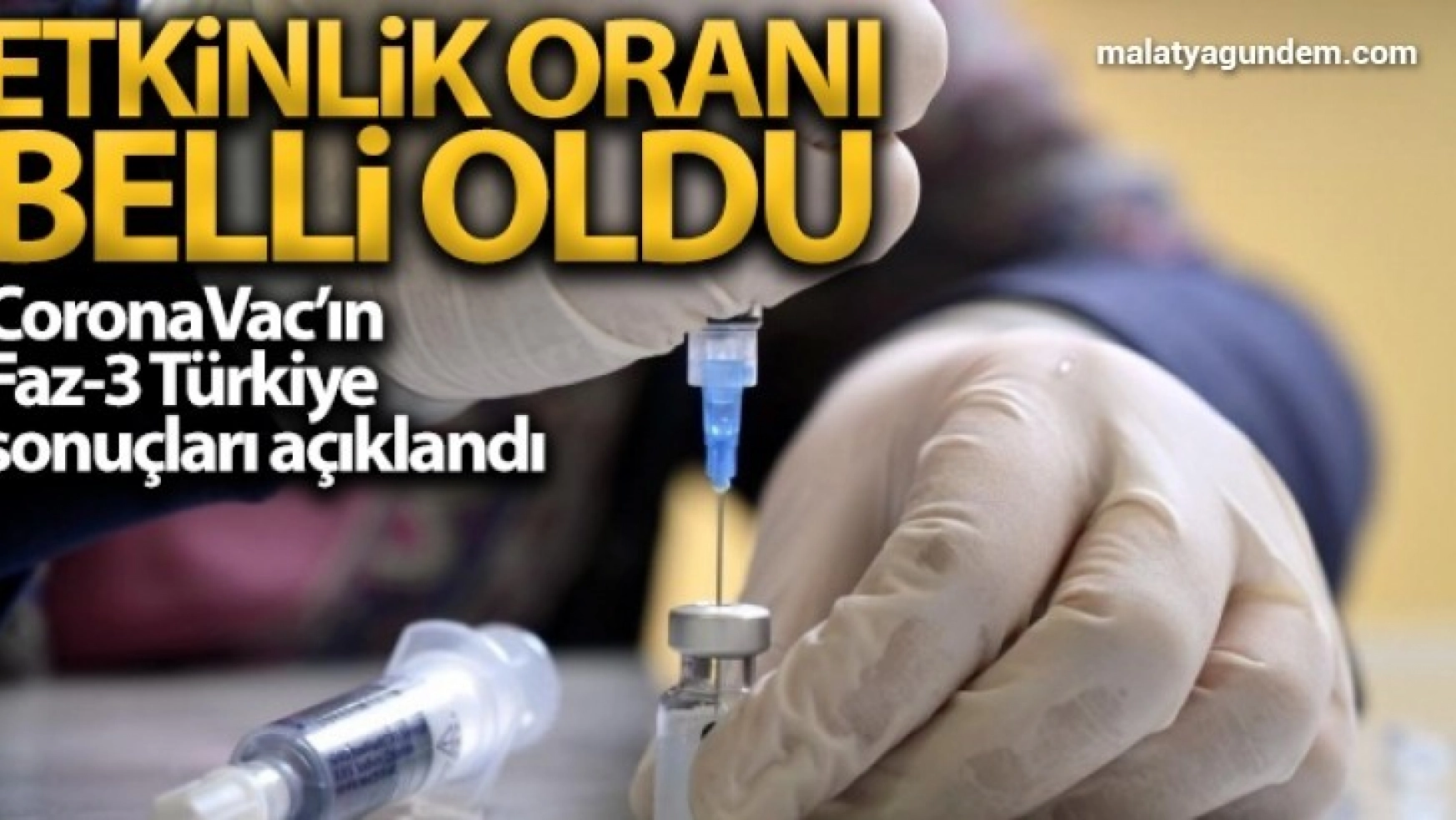 CoronaVac isimli Covid-19 aşısının Faz-3 Türkiye sonuçları açıklandı