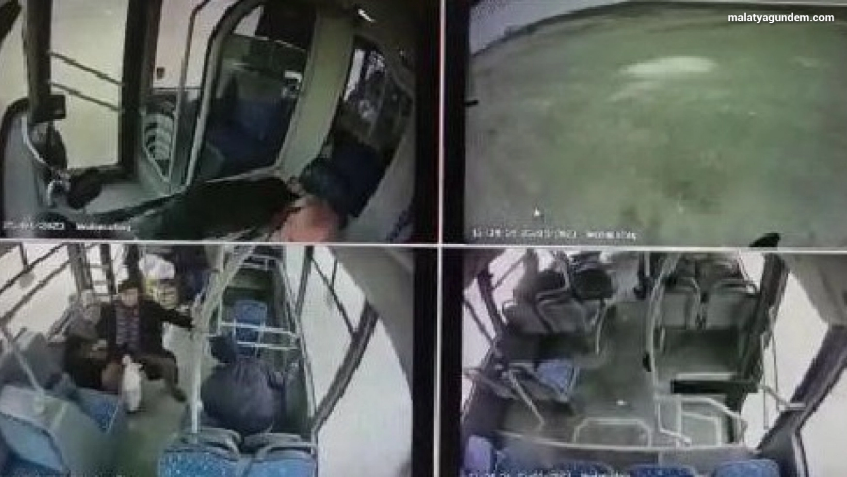 Gölete uçan otobüsün araç içi kamera görüntüleri ortaya çıktı