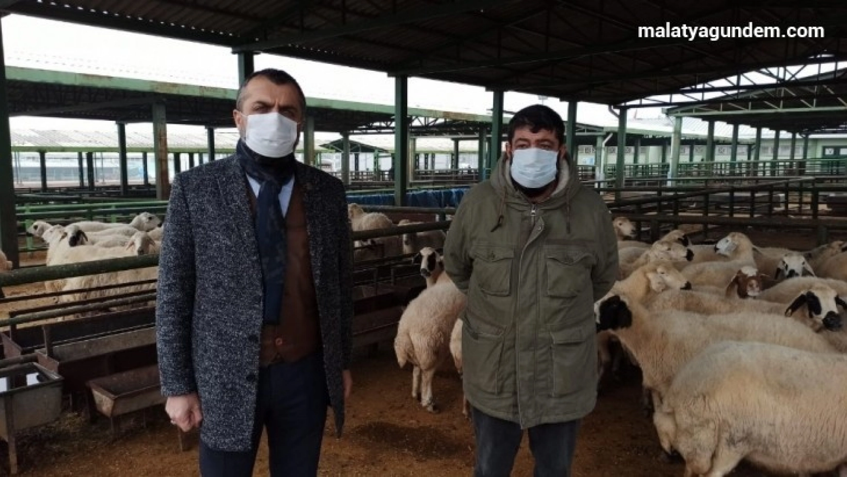 Hayvan yetiştiricilerine maske dağıtıldı