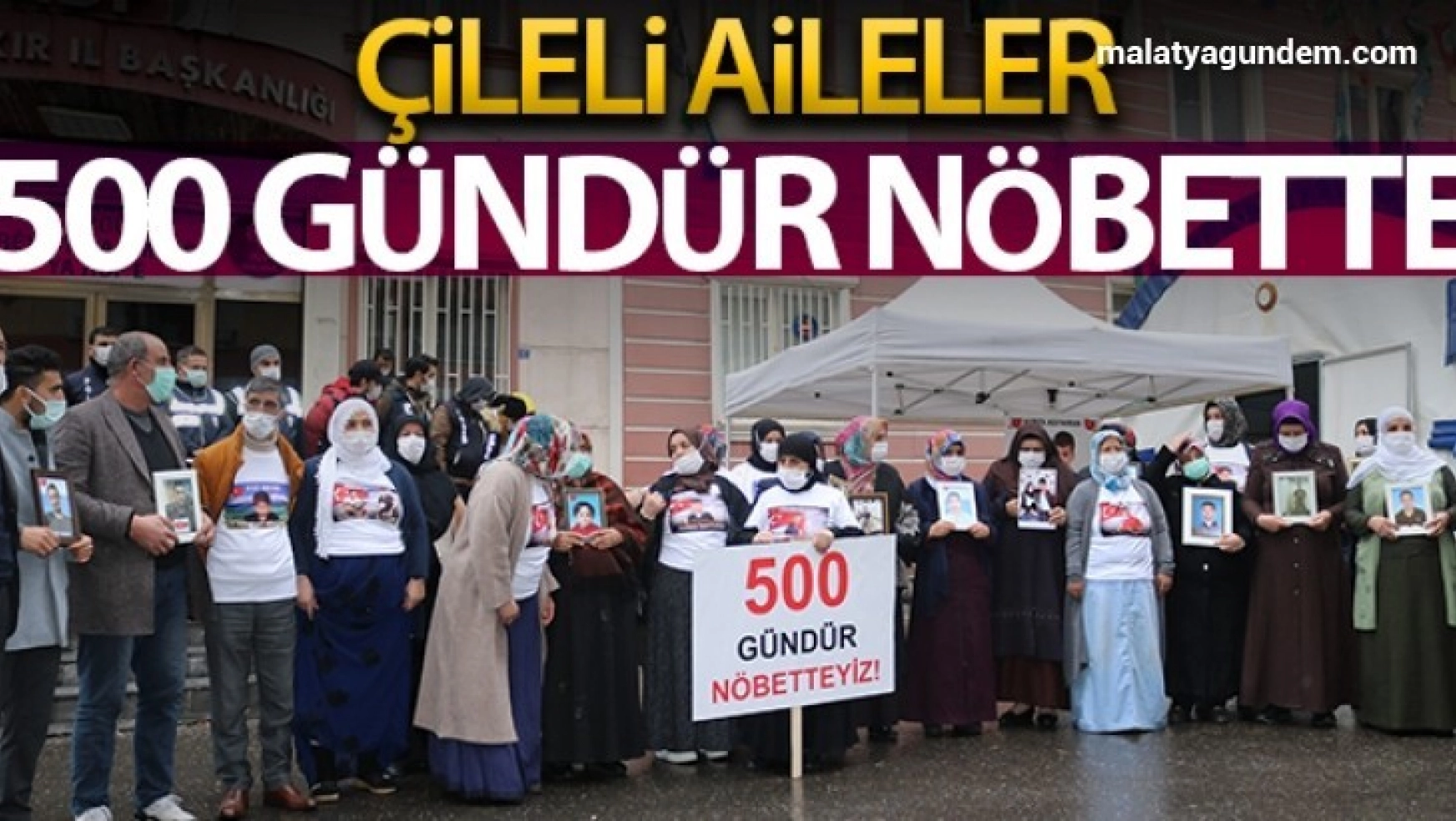 HDP önündeki ailelerin evlat nöbeti 500'üncü gününde
