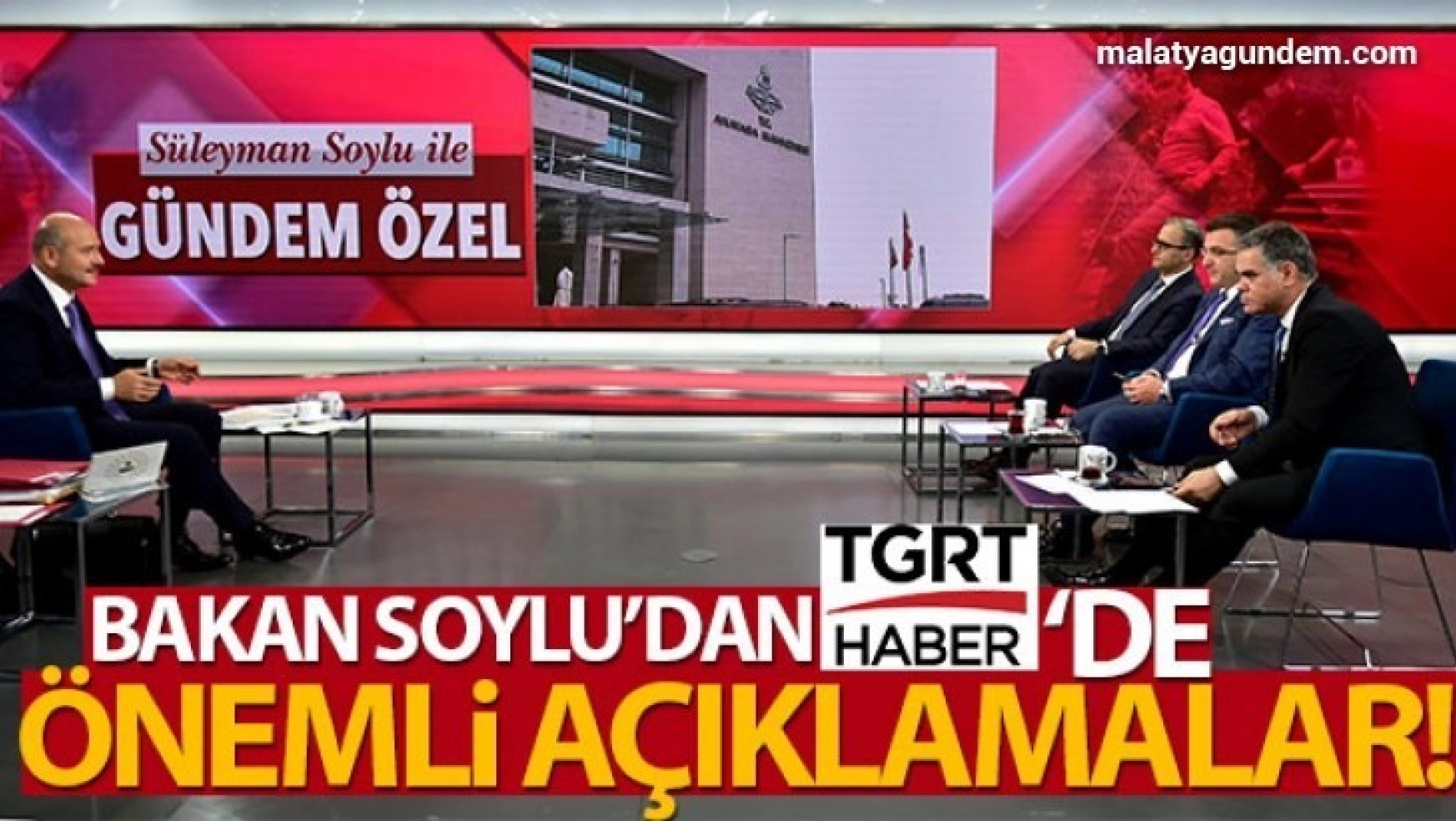 İçişleri Bakanı Süleyman Soylu, TGRT Haber canlı yayınında soruları cevapladı