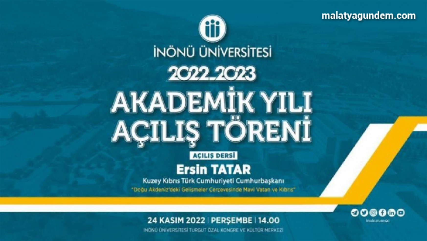 KKTC Cumhurbaşkanı Tatar Malatya'ya gelecek