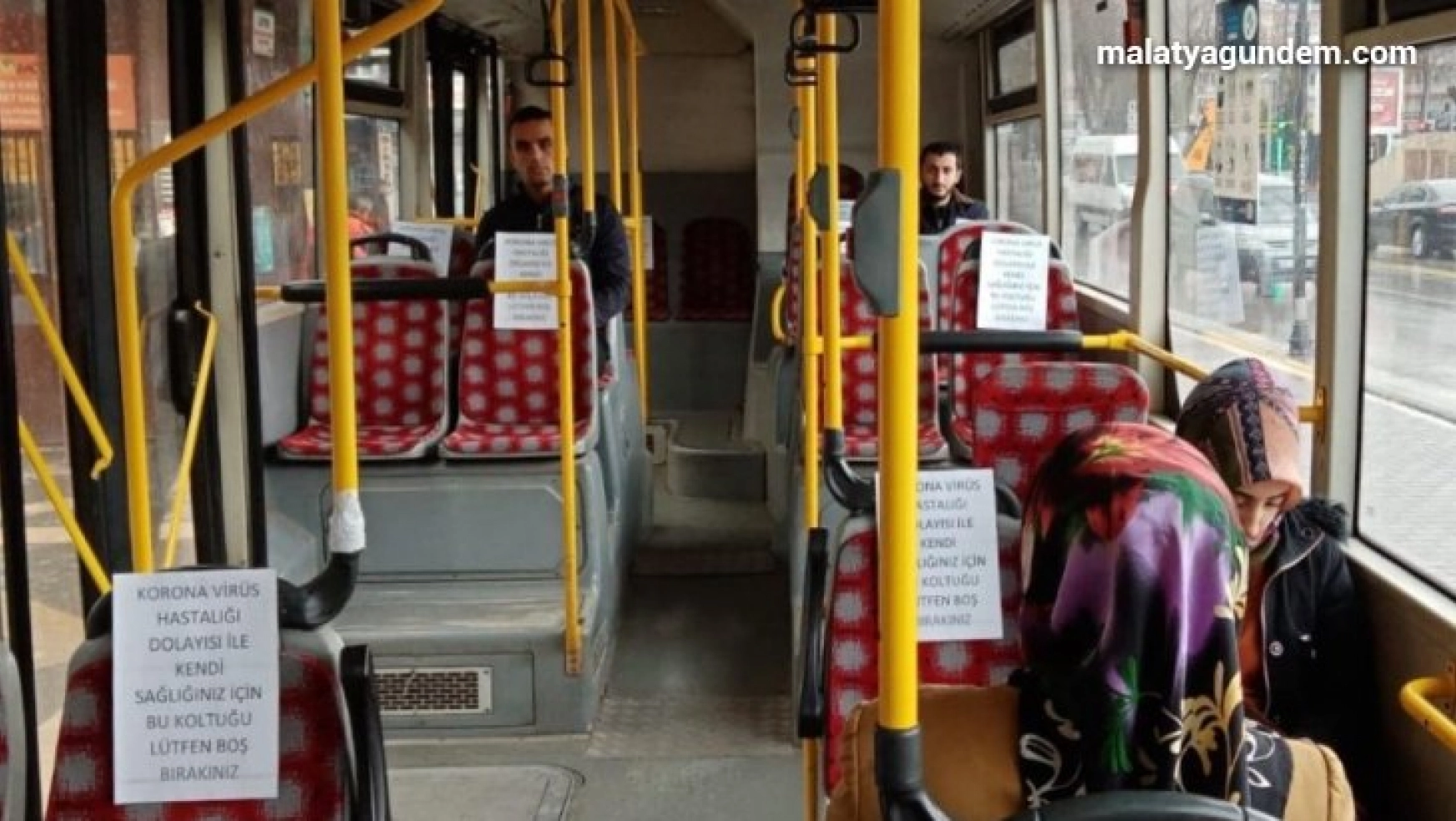 Otobüslerde sosyal mesafe düzenlemesi