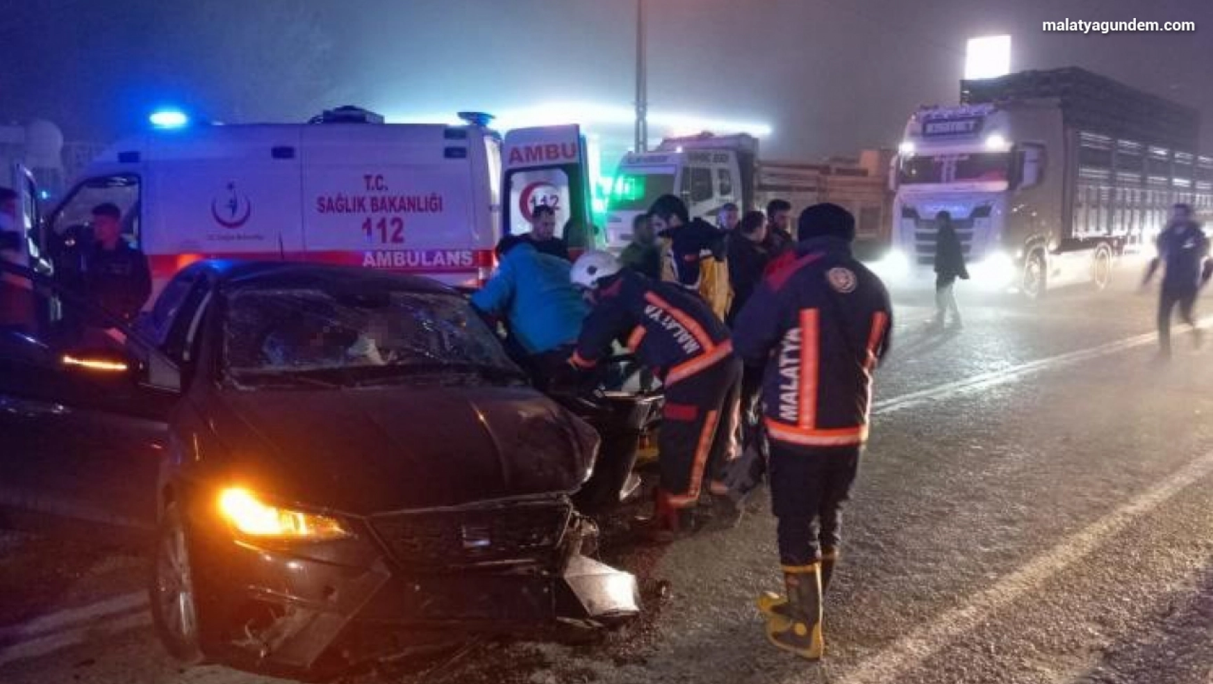 Malatya'da trafik kazası: 1 ölü, 5 yaralı