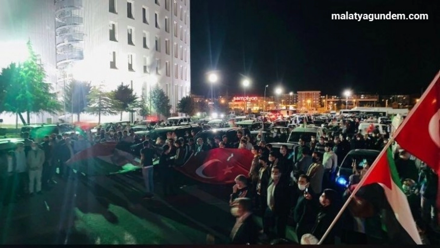 Malatyalılardan İsrail'e tepki 'Mescid-i Aksa'ya destek konvoyu