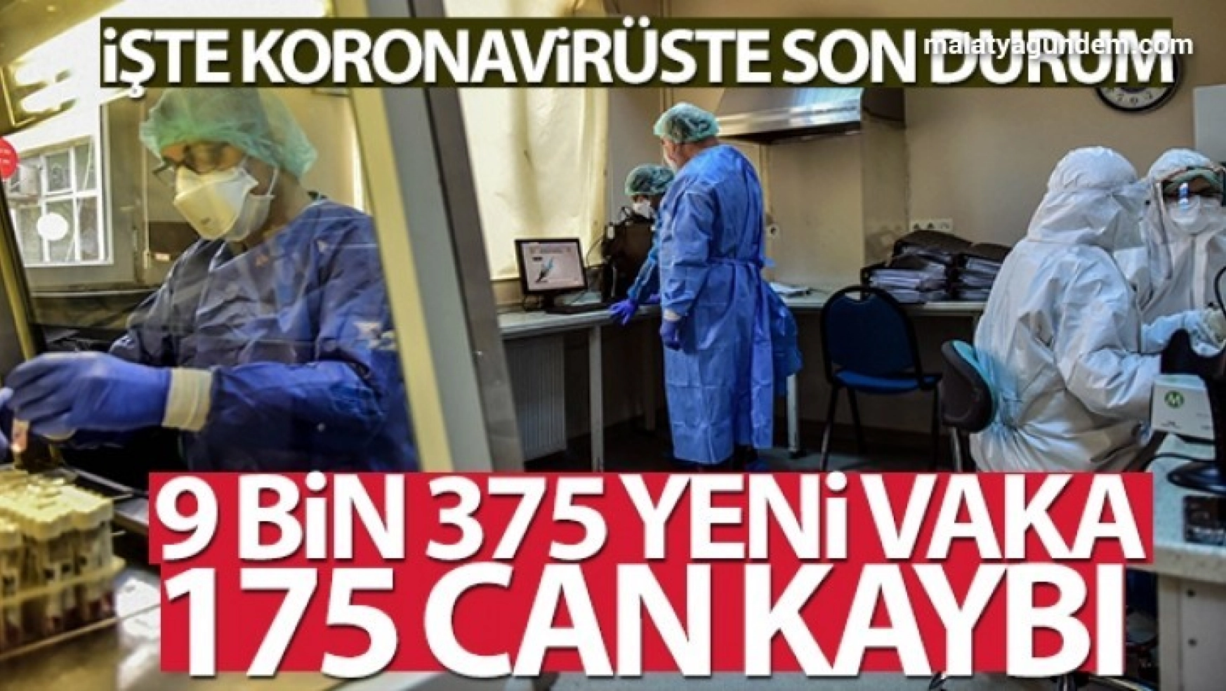 Son 24 saatte 9.375 koronavirüs vakası tespit edildi