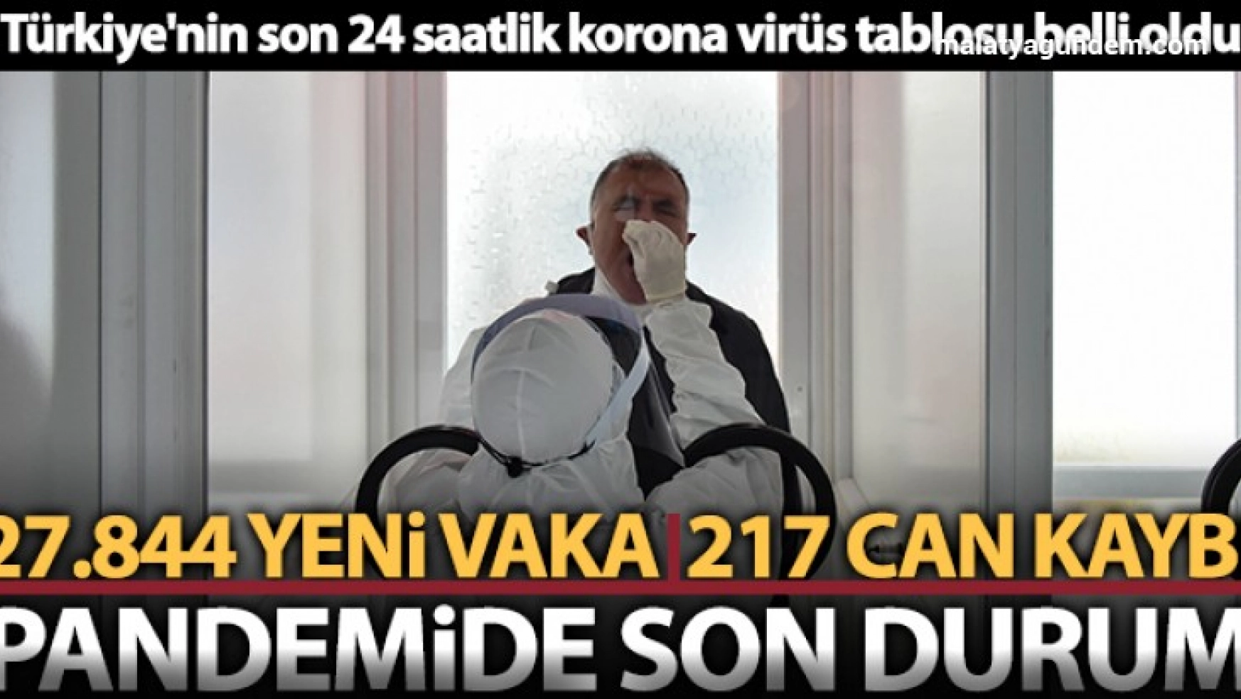 Son 24 saatte korona virüsten 217 kişi hayatını kaybetti